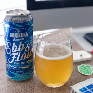 Ebb & Flow can and glass
